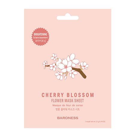 Baroness ,Cherry Blossom Flower Mask Sheet,บาโรเนส,มาส์กดอกซากุระเกาหลี,Baroness Cherry Blossom Flower Mask Sheetราคา,Baroness Cherry Blossom Flower Mask Sheetรีวิว,Baroness Cherry Blossom Flower Mask Sheetซื้อได้ที่